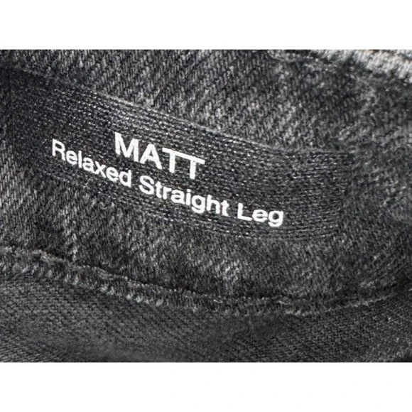 Mavi Jeans Mens 29X34 Matt Grey Distressed Relaxed Straight‎ 5 Pocket Denim NEW